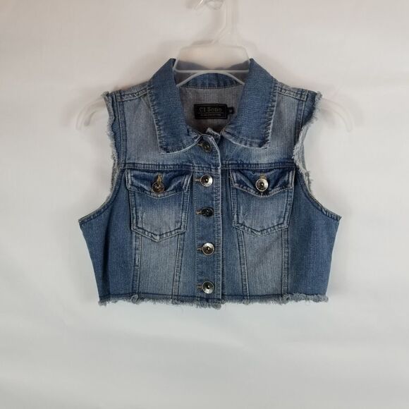Little girl jean vest. Size M. Ci Sono Collection. - Picture 8 of 8